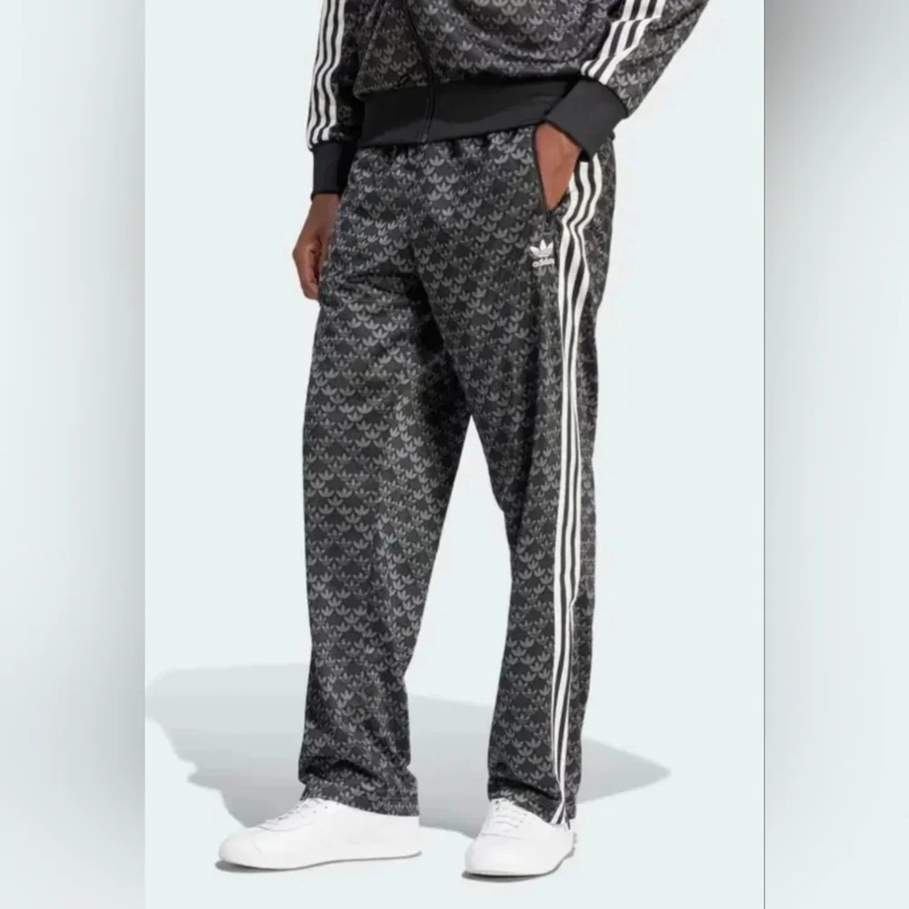 NWT-Mens Adidas Monogram Track Suit Black/Gray/White - Jacket XXL, Pants XL - Picture 4 of 12